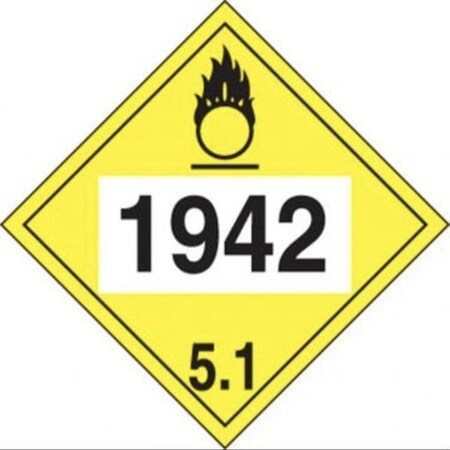 Accuform 4DIGIT DOT PLACARDS HAZARD CLASS 5 MPL751RM100 MPL751RM100